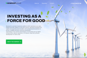 Дизайн сайта инвестиционной платформы