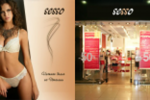 Баннер для магазина нижнего белья из Италии "Sesso"