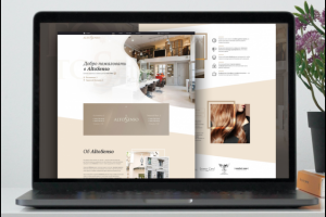 Дизайн страницы для салона красоты