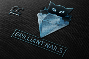 ЛОГОТИП - BRILLIANT NAILS - Ногтевой Сервис