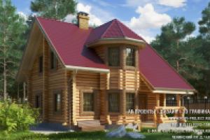 Сруб бревно 200мм