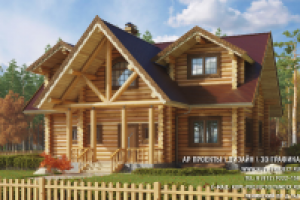 Сруб бревно 200мм