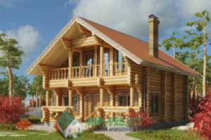 Сруб бревно 200мм