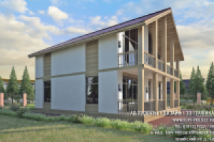 Бетон + стекло , 320м2