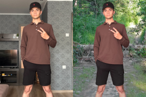 замена фона