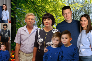 монтаж семейного портрета