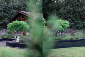 заполнение бассейна водой + чистка участка