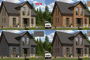 облицовка дома кирпичом