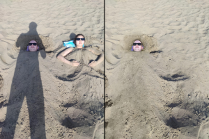 удаление тени и девушки