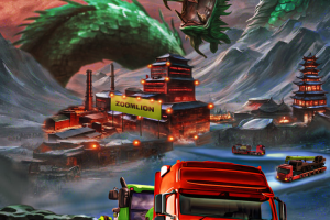 Открытка на китайский новый год