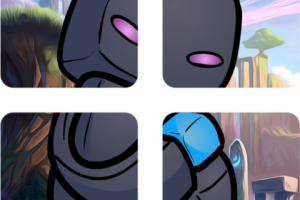 Эндермен,дизайн для кубик-рубика