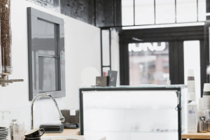 3д модель лифта в интерьере