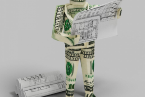 3D Визуализация бумажного человека для сайта