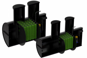 Септик в разрезе 3д визуализация