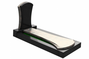 Надгробие 3д визуализация вид сбоку