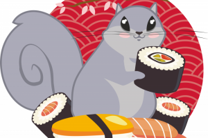 Логотип для суши бара