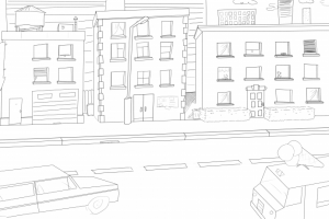 Отрисовка сцен для анимации ,сцена 1