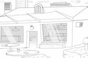 Отрисовка сцен для анимации ,сцена 2