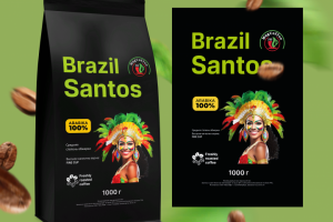 Разработка этикетки для кофе