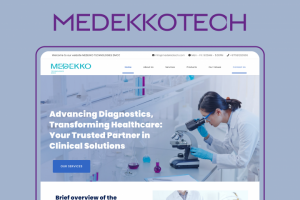 Medekkotech - сайт-визитка компании по производству медицинской