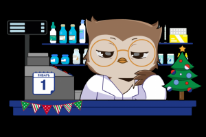 Иллюстрация стикеры Сова