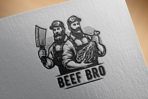 Логотип для фуд-трака Beef Bro