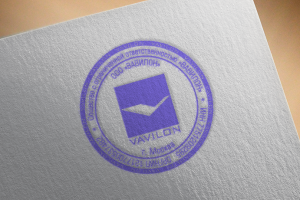 Дизайн-макет круглой печати для ООО "ВАВИЛОН"