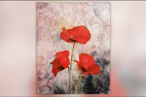 "Маки" масло, холст