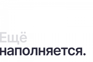 Раздел наполняется