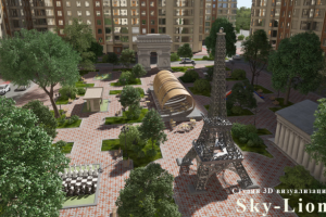 Визуализация двора