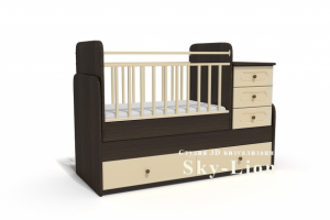 3d моделирование и визуализация детской кровати