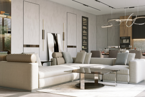 Визуализация гостиной