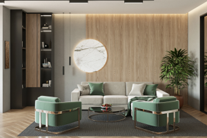 3Д Визуализация гостиной