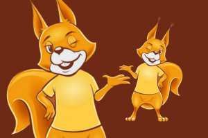 Белка Борис - маскот компании