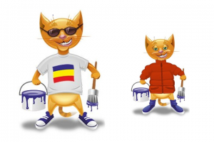 Дворовый кот - маскот для паблика в VK