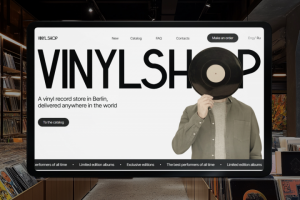 Лендинг по продаже виниловых пластинок