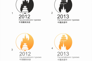 Разработка логотипа год России в Китае