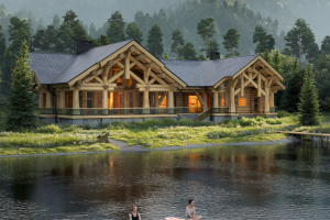 Баня у озера