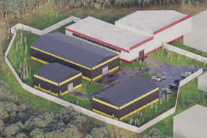 упрощенная визуализация ангаров