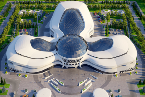 Визуализация оперного театра с прилегающей территорией.