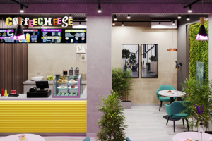 Интерьер кафе в Волгограде