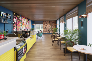 Интерьер кафе в Волгограде