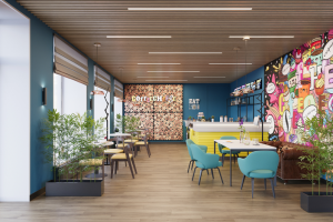 Интерьер кафе в Волгограде