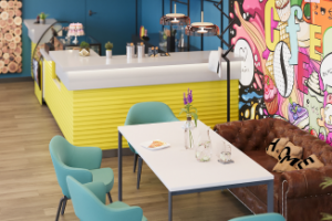 Интерьер кафе в Волгограде