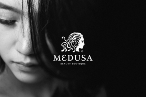 Разработка логотипа для бутика красоты "Medusa"