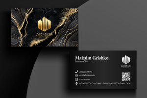 Разработка визитки для компании недвижимости в Дубае