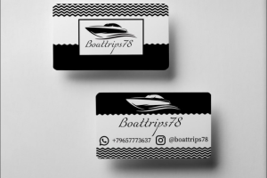 Разработка визитки для прогулок на катерах
