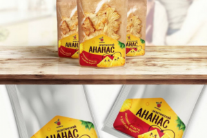 Разработка дизайна упаковки для ананасовых снеков