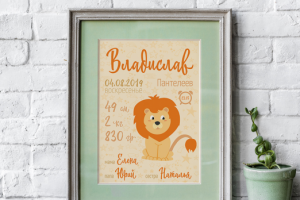 Метрика для мальчика