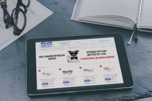 Баннер для магазина очков